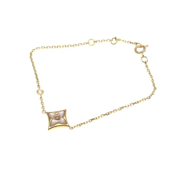 LOUIS VUITTON 18k Rose Gold Diamond Charm Bracelet - Picture 1 of 9